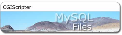 CGIScripter - MySQL Files Title