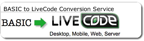 BASIC to LiveCode Conversion Service