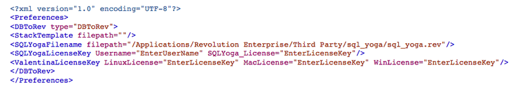 FmPro Migrator XML Preferences