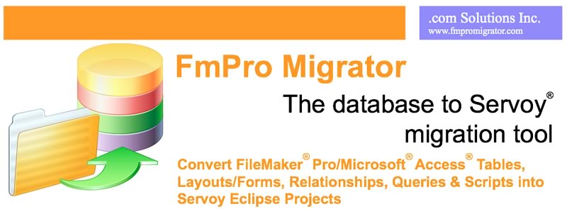 FileMaker and Microsoft Access to Servoy Migration Graphic