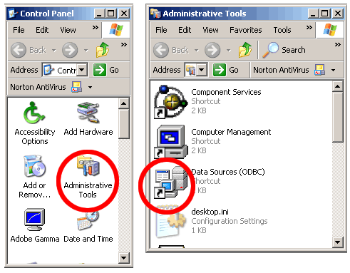 Figure 4 - Data Sources Control Panel